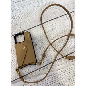 Bandolier Tan Donna Crossbody Phone Case For The 14 Pro